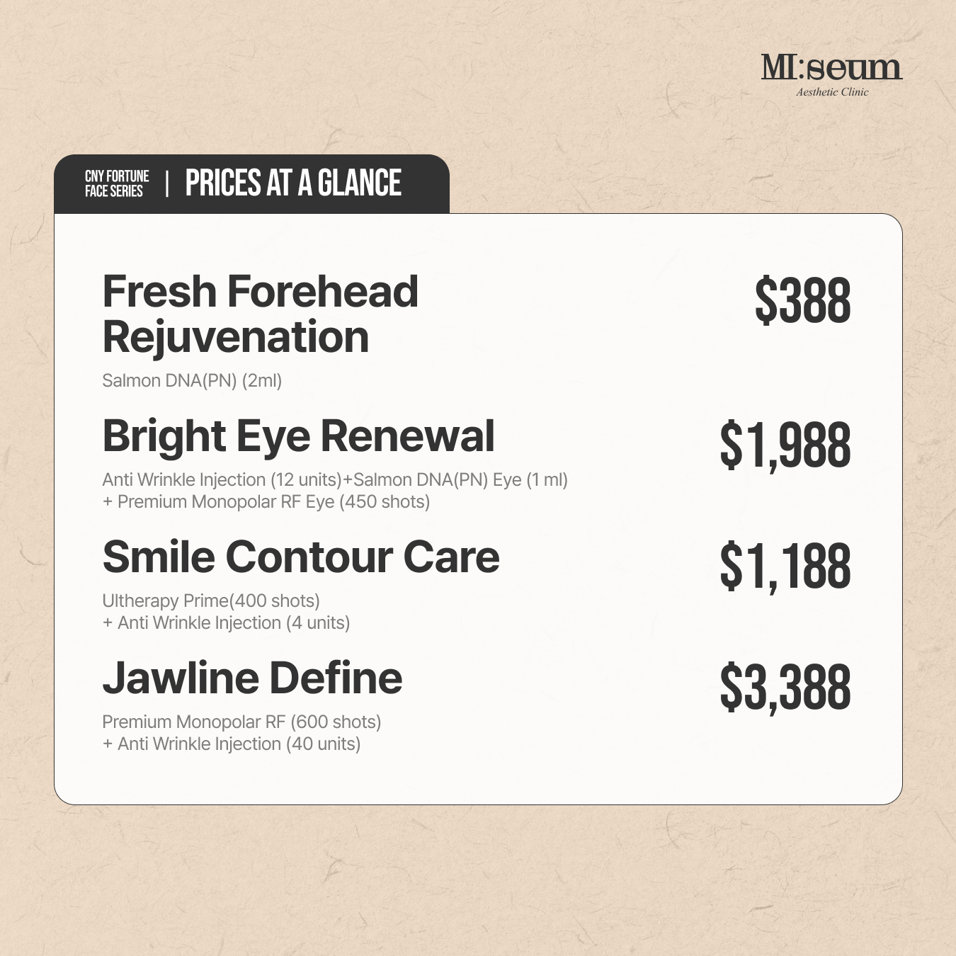 CNY Fortune Face Series